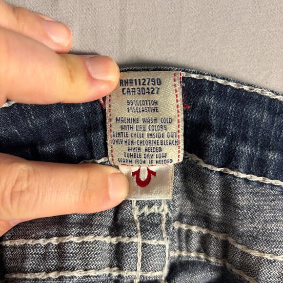 True Religion Stella Big T Skinny Jeans – Low Rise – Blue Denim - Picture 8 of 12